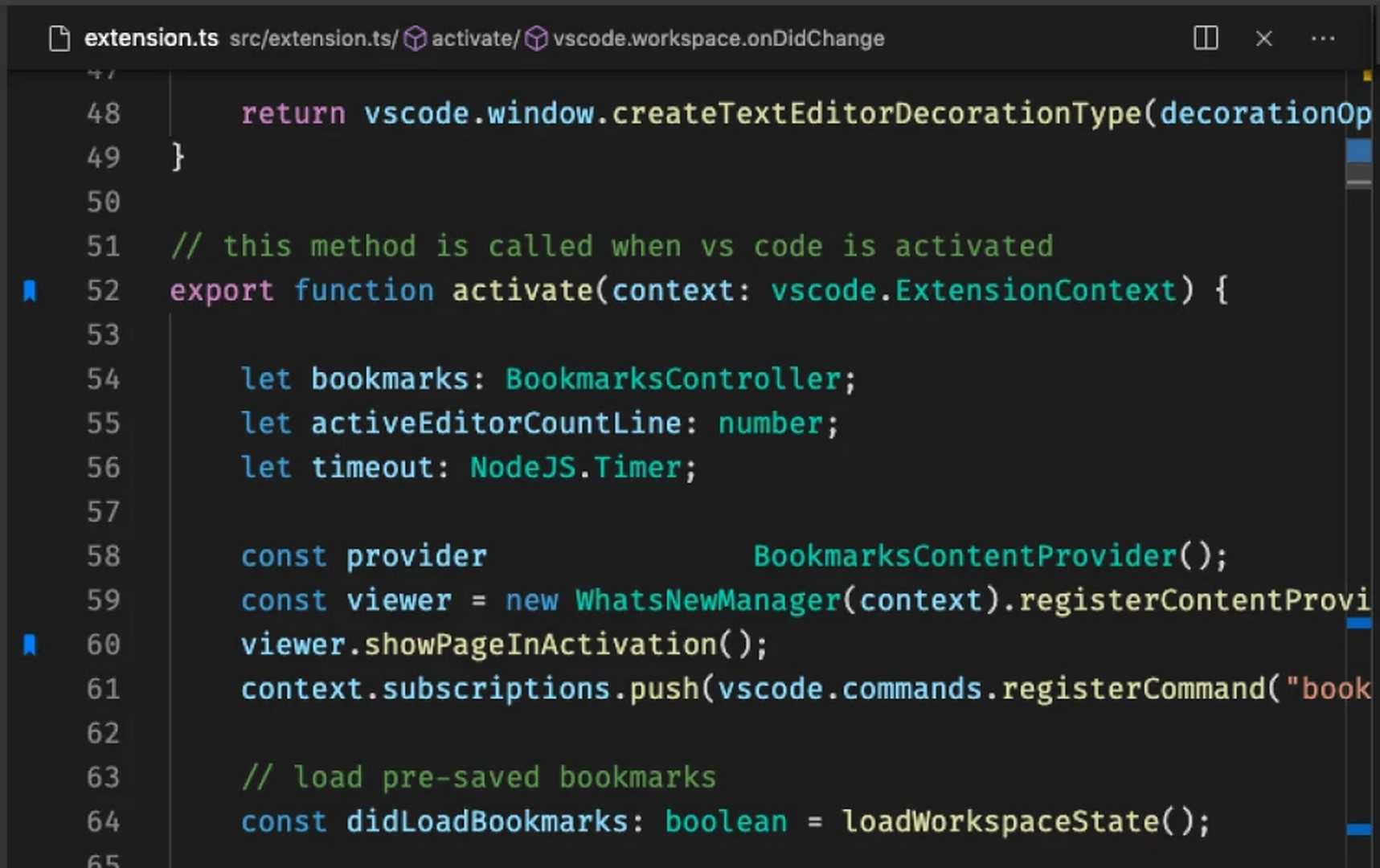 افزونه های vs code