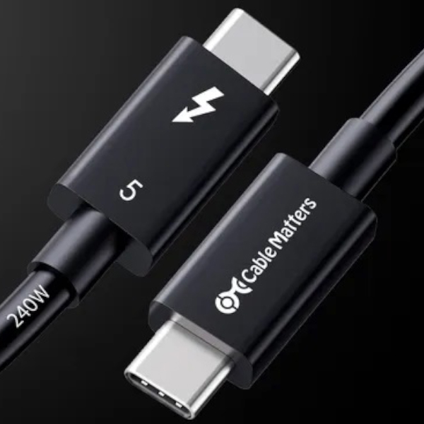 رونمایی از اولین کابل Thunderbolt 5 در جهان