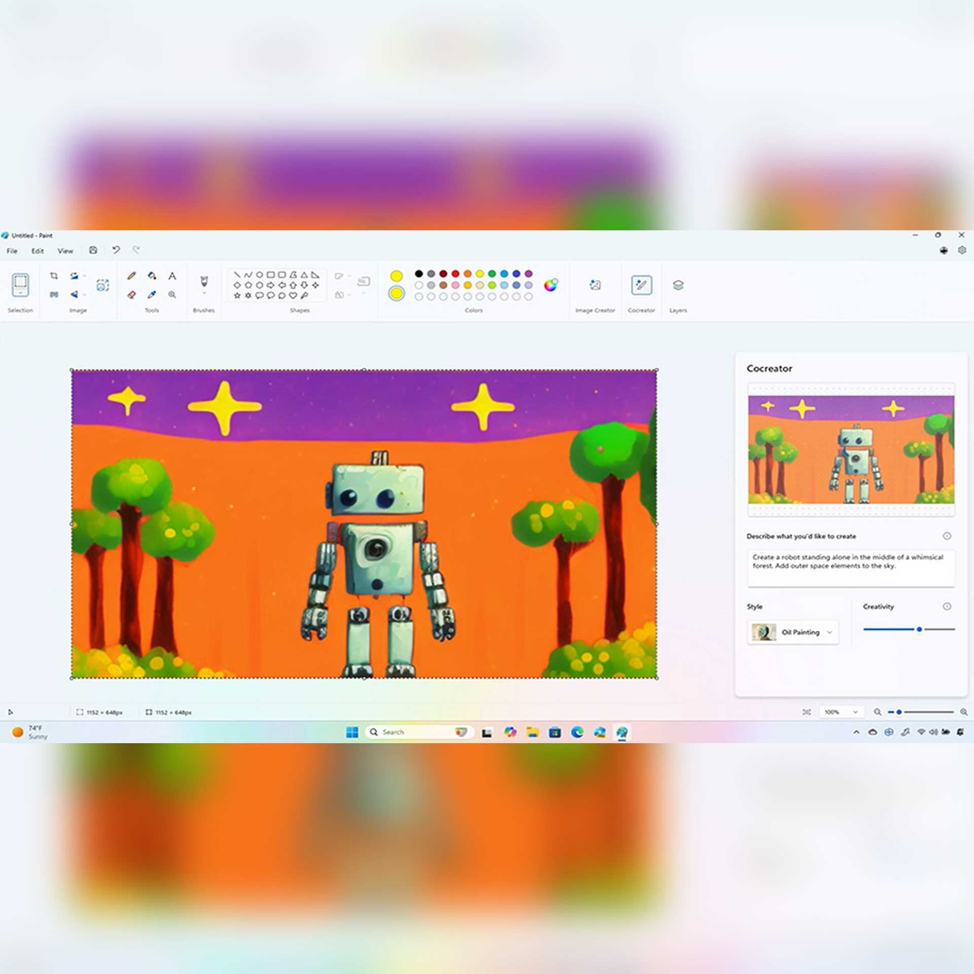 آموزش قابلیت‌های جدید هوش مصنوعی در Microsoft Paint: Cocreator و Generative Fill